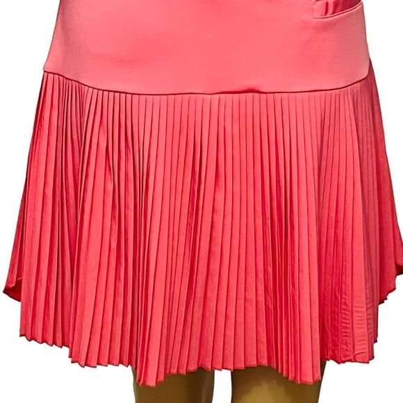 GG Blue Activewear Pink Pleated Pockets Elastic Waistband Skirt Skort Sz L - Picture 5 of 13